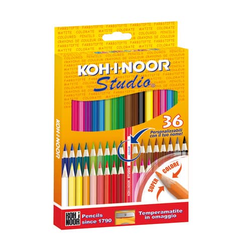 Astuccio matite colorate KOH-I-NOOR Legno 36pz - DH3336